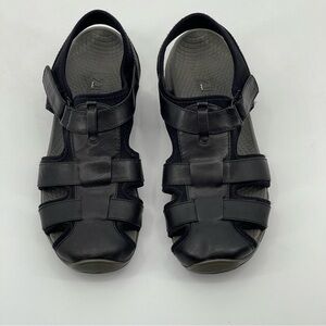 ZIBU BYRDIE WOMENS SANDALS, BLACK , SZ 9M CLOSED TOE VERY GOOD CONDITION…